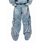Unisex Jeans Factory - OEM Wholesale Custom Retro Wide Leg Oversized Embroidered