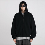 Men's Hoodie Supplier - OEM 2025 New Solid Loose Hooded Sweatshirt Custom