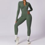 Women's Yoga Jumpsuits Supplier - OEM Sports Quick Drying Tight Fitting Hip Raising Tummy