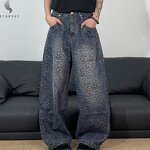 Men's Jean Shorts Manufacturer - OEM Men High Street Straight-Leg Loose Fit