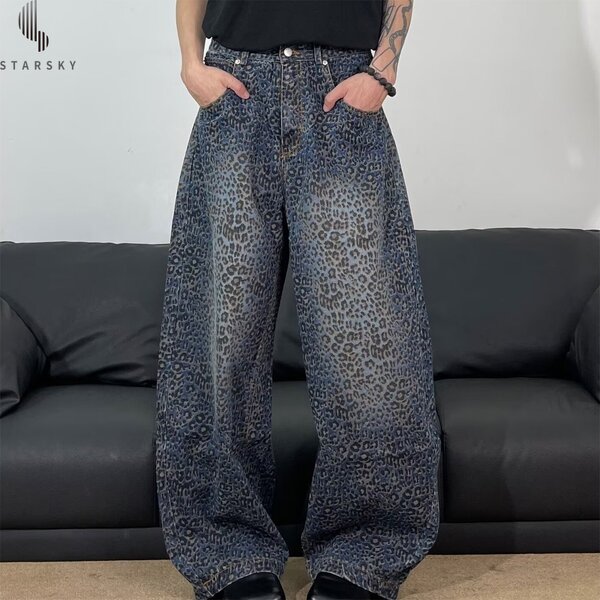 Men's Jean Shorts Manufacturer - OEM Men High Street Straight-Leg Loose Fit