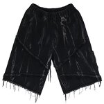 Men's Denim Shorts Supplier - OEM High Street Retro Wide Leg Breathable Loose