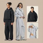 Men's Hoodie Supplier - OEM Men's Heavy High Quality Luxury Zip up Thickened