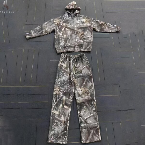 Men's Hoodie Set Supplier - OEM Best Quality High Street Fashion Oversized Baggy