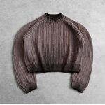 Men's Pullover Sweater Manufacturer - OEM New Winter Retro Simple Knitted Half Pullover