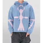 Men's Cardigan Factory - OEM Custom Men's Mohair Pullover Long Sleeve Striped