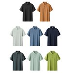 Men's Polo Shirts Supplier - OEM Men's Casual Short-Sleeved Knitted Custom Logo