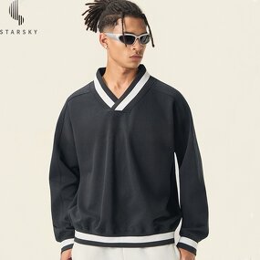 Men's Vest Supplier - OEM Men's Casual Raw Edge Short Sleeve Cropped Boxy