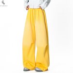 Men's Sweat Pants Factory - OEM Wholesale Retro Grey Loose Straight Wide Leg Solid