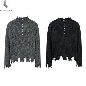 Men's Cardigan Supplier - OEM Men's New Retro Old Money Style Acrylic Winter Coat