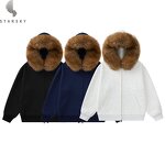 Men's Hoodies Supplier - OEM Custom Pullover Cardigan Detachable Fur Collar