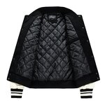 Men's Baseball Jacket Supplier - OEM Custom Logo Wholesale Loose Pilot Double Zipper