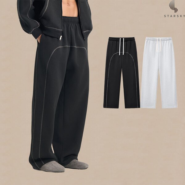 Men's Sports Pants Factory - OEM Men's Heavyweight Mid Waist Drawstring Loose Fit