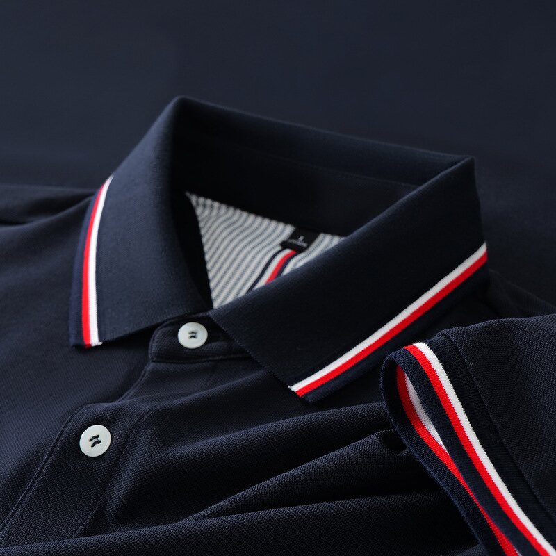 Men's Polo Shirts Manufacturer - OEM New 380G Heavy Terry Fabric Full Sleeves