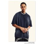 Men's T-Shirt Supplier - OEM Men's Classic T-Shirt 100% Cotton Oversized Vintage Style