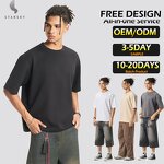 Men's T-Shirt Factory - OEM 2025 New Two-piece Washed Vintage Loose Fit