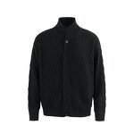 Men's Cardigan Supplier - OEM American Retro Fair Island Jacquard Silk Collar Sweater