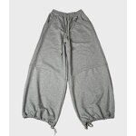 Unisex Sweatpants Factory - OEM Fashion Street Grey Loose Wide Leg Drawstring