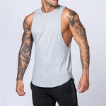 Men's Vest Supplier - OEM Oversized Sleeveless Summer Loose Quick-drying Solid