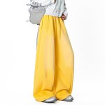 Men's Sweat Pants Factory - OEM Wholesale Retro Grey Loose Straight Wide Leg Solid