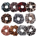 Leopard Scrunchies Supplier - OEM 11 Pack Animal Print Hair Bobbles
