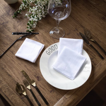 Cotton Pocket Square Factory - OEM Premium 40S White Plain Hankies