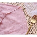 Gauze Napkins Supplier - OEM 16.5in Reusable Boho Pink Cheesecloth