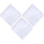 Lace Handkerchief Supplier - OEM Cotton Crochet Embroidery Hankies