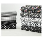 Floral Fabric Factory - OEM 9pcs Black Series Cotton Quilting Squares