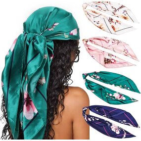 Satin Scarf Manufacturer - OEM Lightweight Silk Hair Wrap for Sleeping