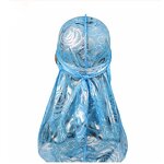 Flower Durag Supplier - OEM Breathable Satin Rose Design Headwear