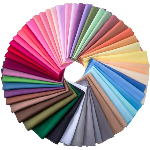 Solid Fabric Factory - OEM 50pcs Plain Color Cotton Sewing Squares