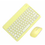 Keyboard Mouse Set Factory - OEM Mini Thin Colorful Round Keys Wireless