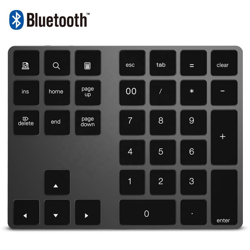 Wireless Numeric Keypad Factory - OEM Aluminum Rechargeable with USB Hub
