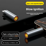 USB Cigarette Lighter Factory - OEM 2026 New Portable Windproof Type C