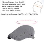 Newsboy Caps Supplier - OEM Adjustable Men's Women's Cotton Ivy Flat