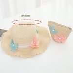 Kids Sun Hat Factory - OEM 2025 High Quality Beach Wallet Straw Hat Set