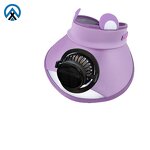 Solar Visor Hat Supplier - OEM UPF 50+ Adjustable Fan Cooling Outdoor Sports