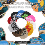 Beanie Hat Supplier - OEM Y2K Jacquard Puff Print Striped 100% Acrylic