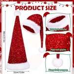 Sequin Christmas Hat Factory - OEM Double-Layer Haipai Plush Long Hair Party