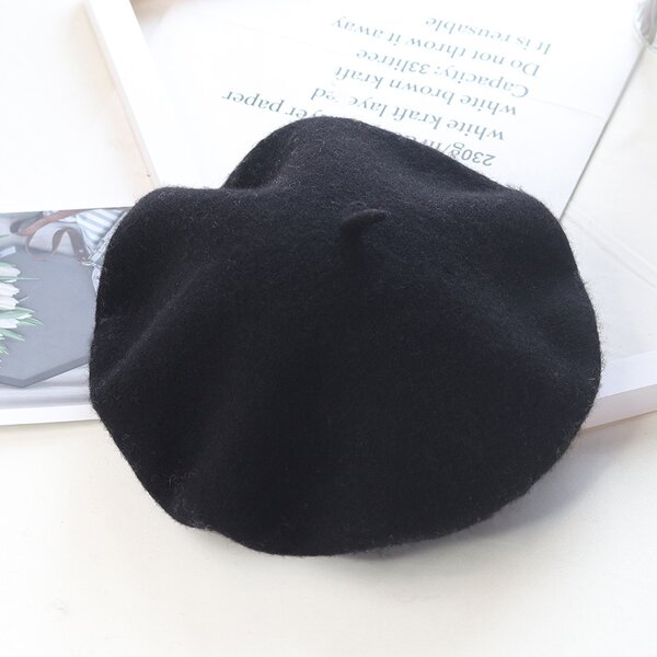 Kids Beret Factory - OEM 2026 New French Wool Plain Style Spring