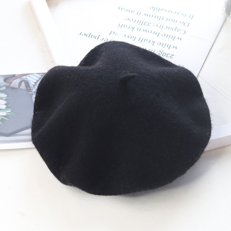 Kids Beret Factory - OEM 2026 New French Wool Plain Style Spring
