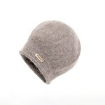 Rabbit Fur Beanie Factory - OEM Women's Soft Knitted Lantern Hat