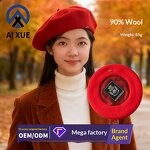 Wool Beret Manufacturer - OEM New Style Thickened Lined Women's French