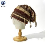 Slouchy Beanie Manufacturer - OEM Handmade Rainbow Striped Rasta Style
