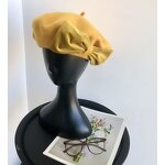 Wool Bow Beret Factory - OEM Autumn Winter Casual Felt Embossed Pattern