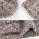 Rabbit Fur Beanie Factory - OEM Women's Soft Knitted Lantern Hat
