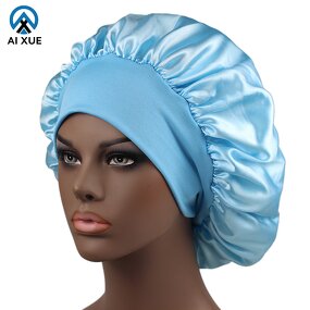 Sleep Bonnet Manufacturer - OEM Best Sell Women Girls Satin Silk Solid