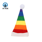 Christmas Cap Manufacturer - OEM Custom Unisex Velvet Pride Month Rainbow