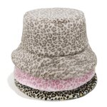 Winter Bucket Hat Supplier - OEM Women's Fashion Leopard Faux Fur Panama